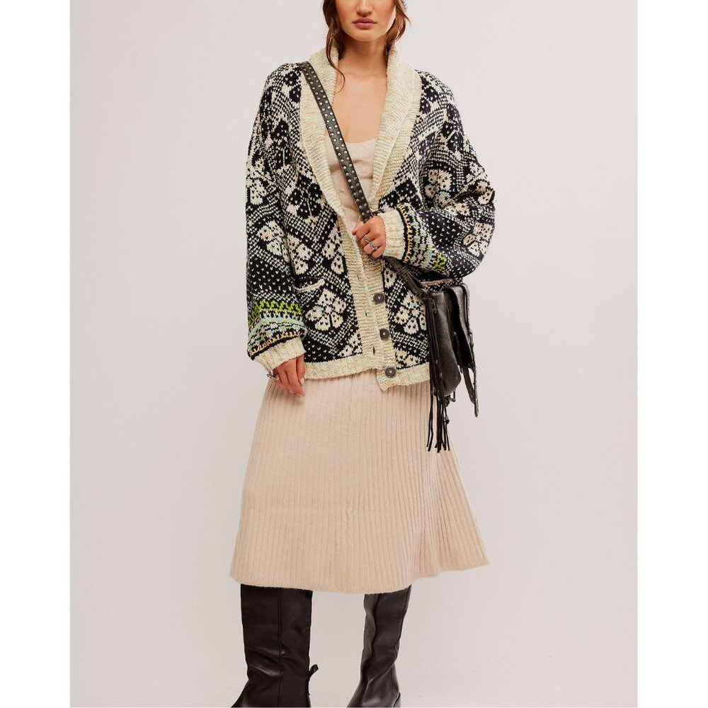 Free People Multicolor Patterned Cardigan - Picture 5 of 8